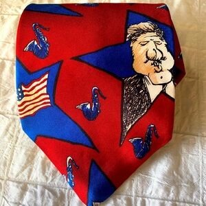 Tie Mike Luckovich’ Election Collection Democrat Clinton Red Blue 4”